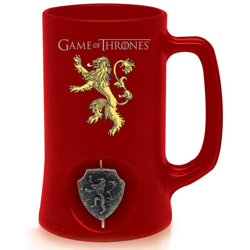 SD toys Roja Lannister Logo Jarra Emblema Giratorio 3D Game of Thrones, 1 Unidad (Paquete de 1)