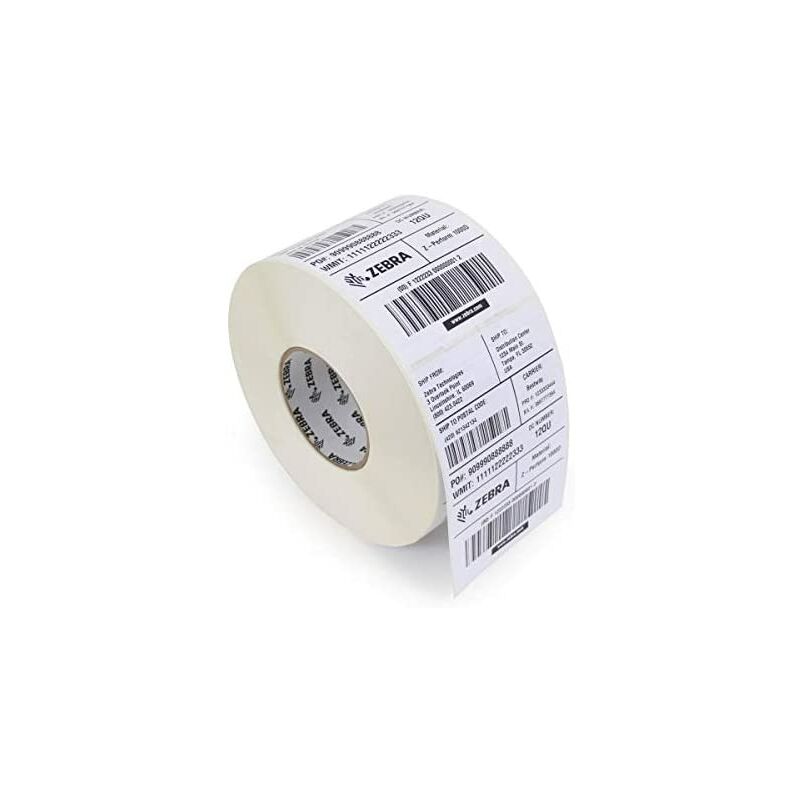 Etiqueta De Zebra polye 3100t blanco para impresora autoadhesiva polietileno permanente brillo