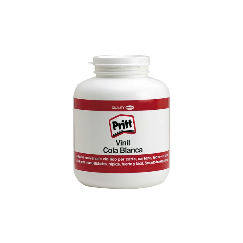 Pritt cola blanca 1kg - sin disolventes - lavable a 20ºc - 90% de ingredientes naturales - seguro para los niños