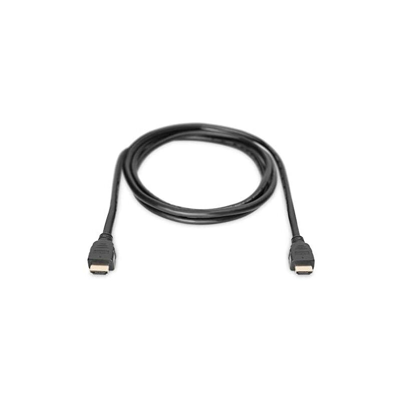 Cable HDMI de alta velocidad con conector HDMI en ángulo hacia la derecha  de 1.00 m en color negro