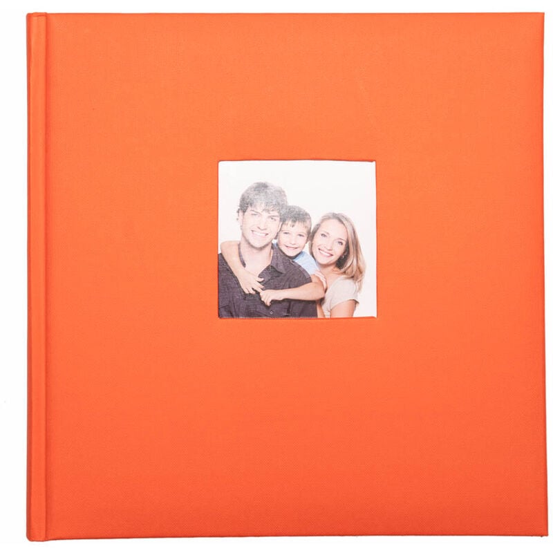 Album foto tradicional 24x24cm 40 paginas naranja