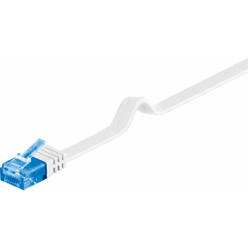 CABLE DE RED ETHERNET CAT6A 20 METROS U/UTP RJ45 Blanco