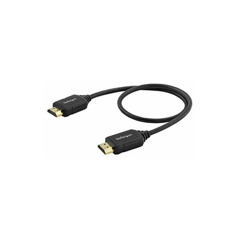 Startech.com cable de 0,5m hdmi de alta velocidad premium con ethernet - 4k 60hz - cable para blu-ray ultrahd 4k 2.0,2 años