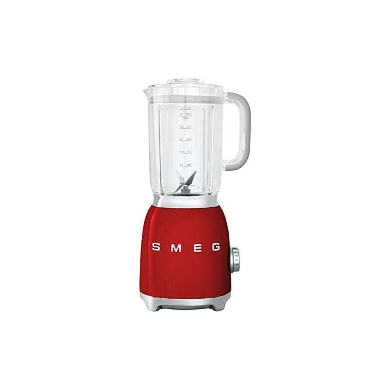 SMEG Batidora BLF01RDEU, 800 W, 0.45 litros, Metal, plástico, 4 Velocidades, rojo