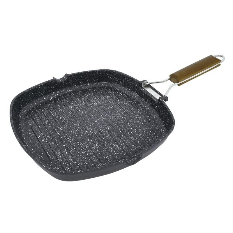 Sarten grill jata gma28 kilimanjaro 28x28cm antiadherente pfluon stonite libre de pfoa apto para todas las cocinas incluido induccion