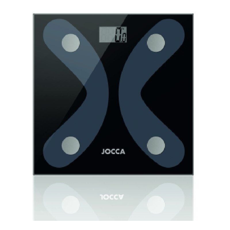 Jocca bascula de baño bluetooth 4.0 - pantalla lcd - peso max. 180kg - funciona con ios y android