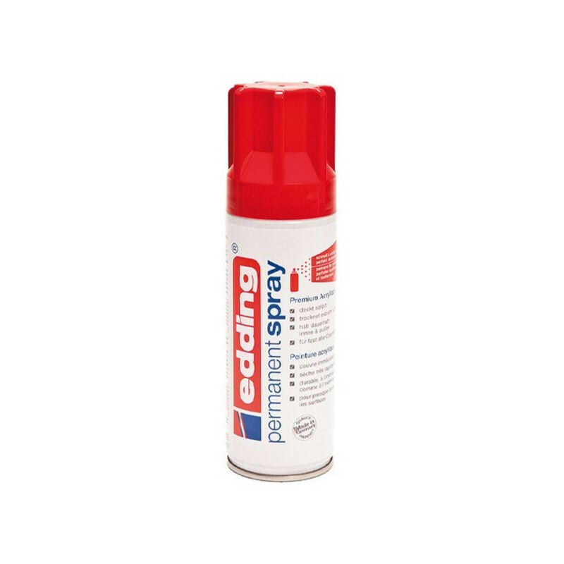 Edding permanent spray pintura acrílica rojo bote de spray 200 ml