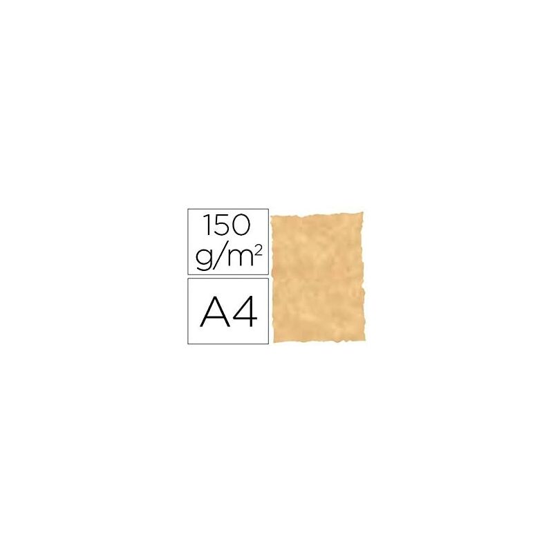 Michel pergamino troquelado 150gr a4 pack 25u ocre