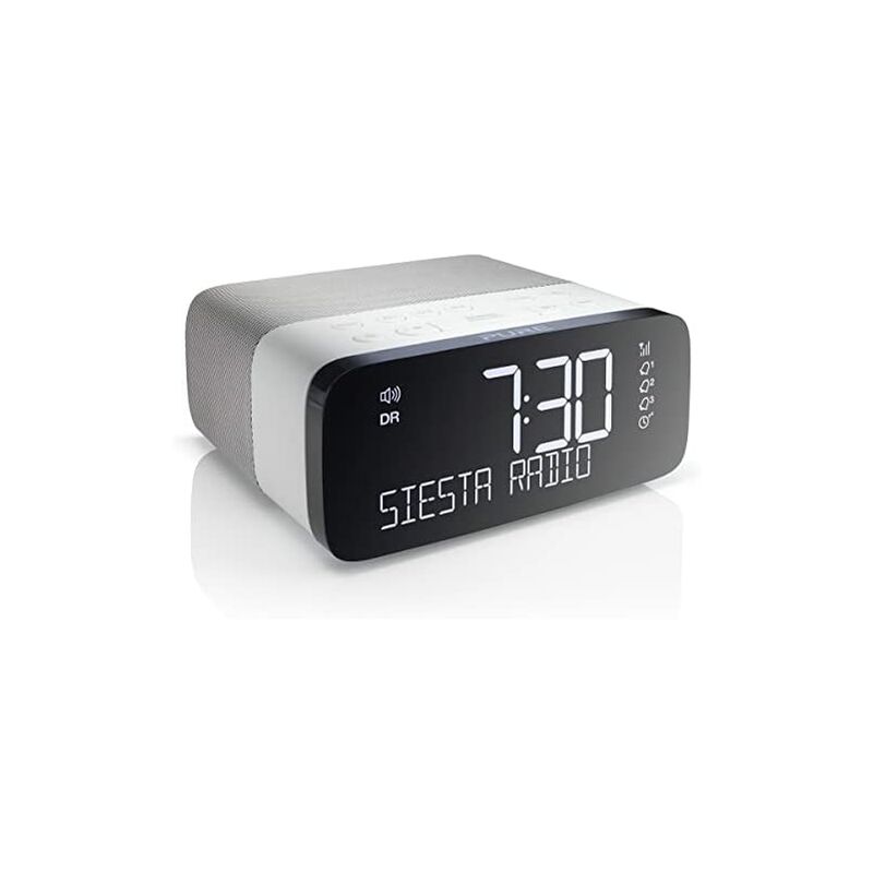 Pure Siesta Rise - Radio despertador (Pantalla CrystalVue+, Bluetooth, DAB/DAB+ ed FM)