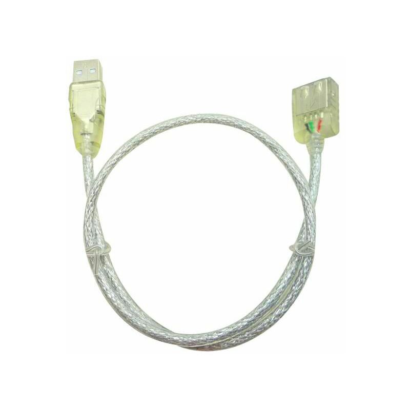 LogiLink Cavo Di Prolunga USB 2.0 | 5 Metri | Connettori Placcati Oro | Grigio | Doppia Schermatura