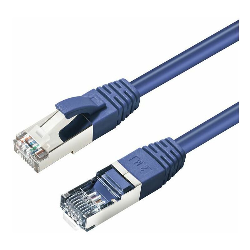 Cable RJ45 CAT 6 FTP 0,5m Azul