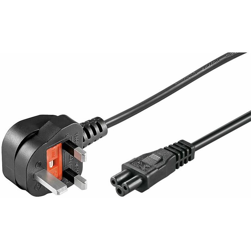 Goobay Cable de Alimentación Acodado IEC-320/C7 para PlayStation