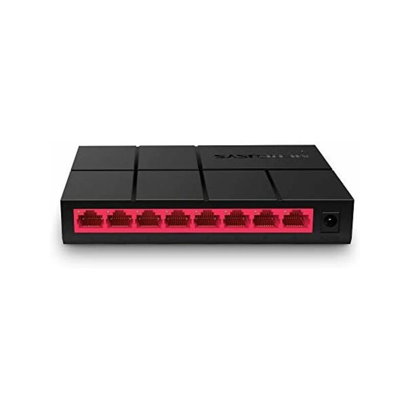 MERCUSYS MS108G - Switch Gigabit RJ45 de 8 Puertos, LAN Ethernet 10/100/1000 Mbps, Plug and Play, Desktop switch Doméstico y Oficina, Pequeño, Carcasa Plástico