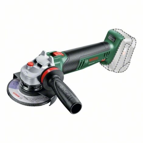 Bosch amoladora angular pequeña a batería AdvancedGrind 18V-80 (sin batería sistema de 18 voltios para amolar, cortar, cepillar y lijar varios materiales en embalaje de cartón)