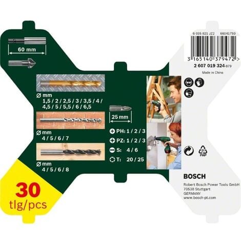 Set X-Line con recubrimiento de TiN de 30 unidades