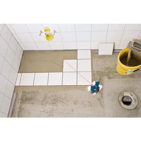 Bosch Professional GTL 3 - Nivel láser para alicatar (alcance 20 m, 3 líneas, con funda)