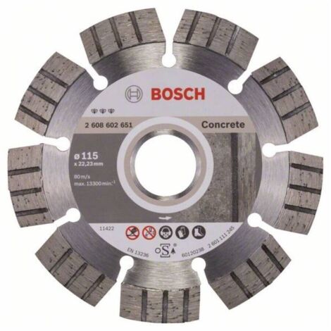 Bosch 2 608 602 651 - Disco de corte de diamante Best for Concrete - 115 x 22,23 x 2,2 x 12 mm (pack de 1) (1/4)