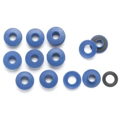 Perel Eyelets para lona, hombre/mujer, para clip, azul, PVC, lote de 10 (1/2)