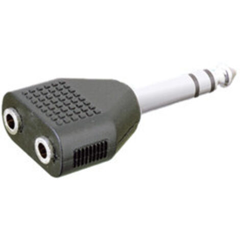 Adaptador estéreo 6.35 mm a doble hembra estéreo 3.5 mm Electro Dh 13.410 8430552022557 (1/2)