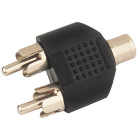 Adaptador hembra RCA a doble macho RCA Electro Dh 13.685 8430552092703