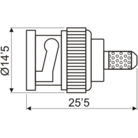 BNC macho para engastar de Electro Dh 19.200/174 8430552069675