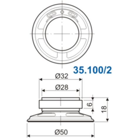 Altavoz de 3 " 8 Ω Electro Dh 35.100/3/8 8430552045303 (1/2)