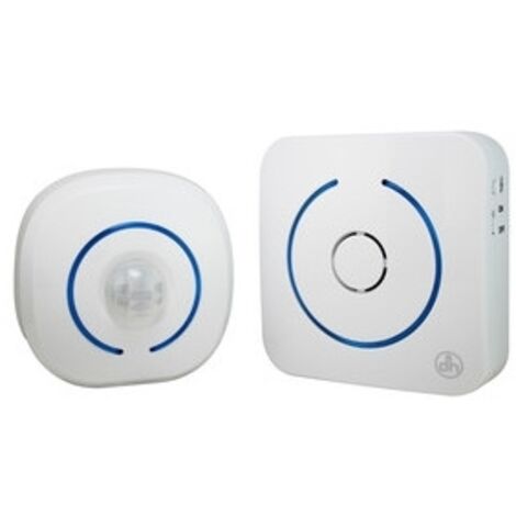 Anunciador de Visitas inalámbrico a pilas con sensor IR Alcance 60 metros 85dB ElectroDH 50.624/1