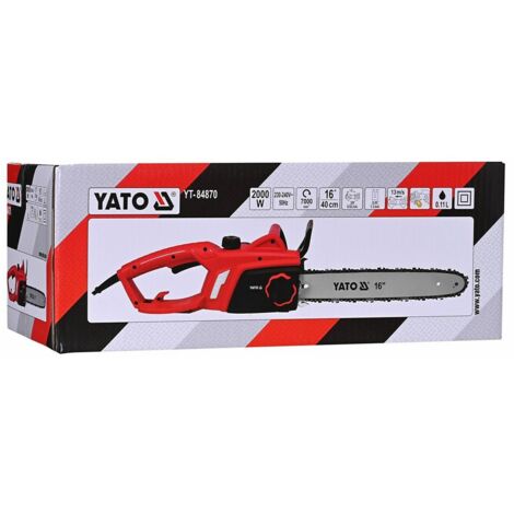 Yato YT-84870 motosierra 2000 W Negro, Metálico, Rojo (1/5)