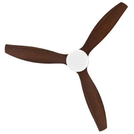 Ventilador de techo de 40 W y 52” con mando a distancia, control por wifi y mando a distancia, protección IP44, 6 velocidades, 3 aspas, modo winter-summer y temporizador de hasta 8 horas.