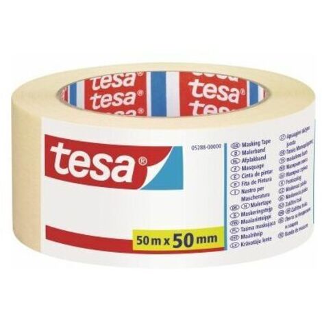 TESA 05288 50 m Cinta de pintor Apto para uso en interior Papel Beige (1/4)