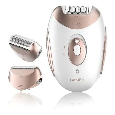 Cecotec Depiladora de Arranque Inalámbrica Bamba SkinCare Depil-action. Batería de Litio, Autonomía 40 mins, Waterproof, Cabezales Intercambiables, 2 Ajustes de Velocidad, Modo con Cable (1/5)