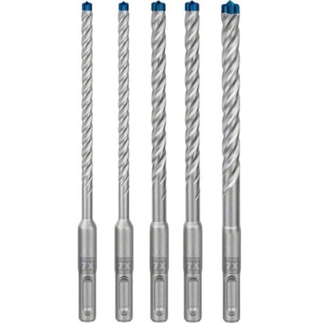 BOSCH SETS DE BROCAS PARA MARTILLO EXPERT SDS PLUS-7X PARA MARTILLOS PERFORADORES UNIDAD DE EMBALAJE 5 unidades