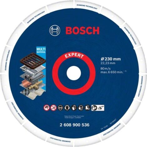 Disco de corte EXPERT Diamond Metal Wheel de gran tamaño de 230 x 22,23 mm