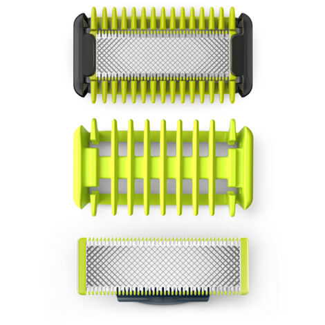 Philips OneBlade, Cuchillas de Repuesto Originales Para Recortador Barba, Maquina Afeitar Hombre y Afeitadora Corporal, Incluye Kit Cuerpo, Compatible con todos los OneBlade, Pack 2 unidades, QP620/50 (1/2)
