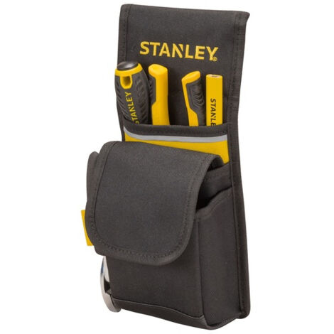 STANLEY 1-93-329 - Portaherramientas de Nylon para cinturón, Negro/ Amarillo