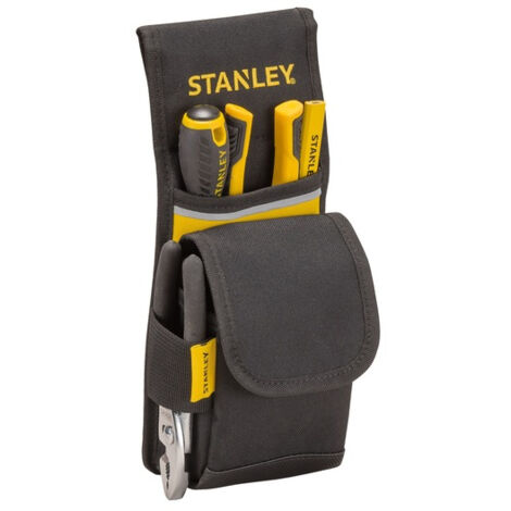 STANLEY 1-93-329 - Portaherramientas de Nylon para cinturón, Negro/ Amarillo