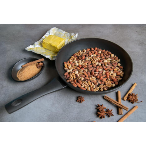 Cacerola Antiadherente Arcos Durapro - Aluminio Forjado 16 Cm, 1.5 Litros, Mango Acero, Libre De PFOA, Color Negro