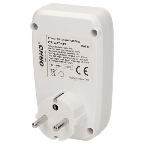 ORNO OR-AE-13193(GS)/5M PRESA Elettrica Esterno Presa per Officina (r9N