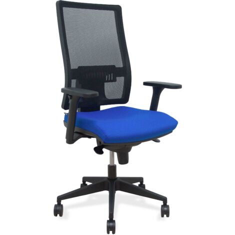 Silla Horna sincro resp. malla negro asto. bali azul brazos 3D ruedas 65mm (1/2)