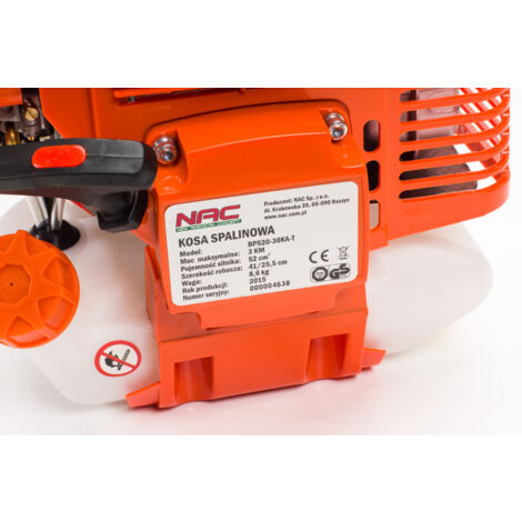Desbrozadora de Gasolina Nac 52cc 2,7nm con motor potente, par motor elevado, sistema anti-vibración, ideal para trabajos exigentes en jardinería y corte de maleza