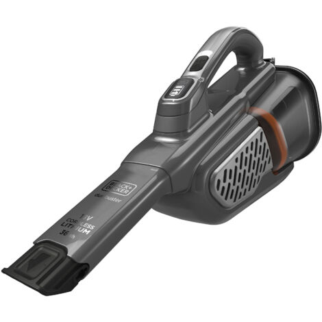 Black & Decker BHHV520JF-QW aspiradora de mano Negro, Plata, Titanio Sin bolsa