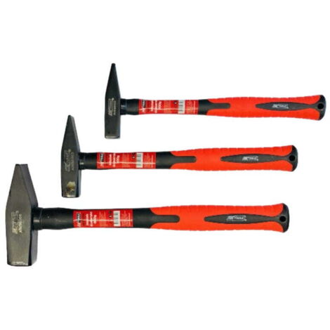 Martillo de cerrajero en fibra de vidrio Awtools 0,5 kg, ideal para trabajos de precisión, antideslizante, mango ergonómico y resistente a impactos (1/2)