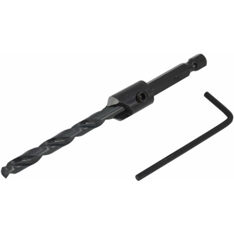 Broca piloto + avellanador Aw, modelo 12, herramienta para carpintería, alta precisión, ideal para perforar y avellanar madera, diseño duradero y eficiente (1/2)