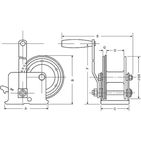 Toolland - HOUS PASA 250 kg - Relación 3.1: 1 - Negro - Acero inoxidable