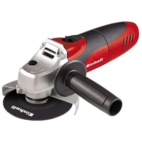 Einhell Amoladora angular TC-AG 125 (850W, 12.000 1/min de velocidad, disco de 125mm-ø, protector de disco, bloqueo de husillo, cabezal de engranaje plano de aluminio)