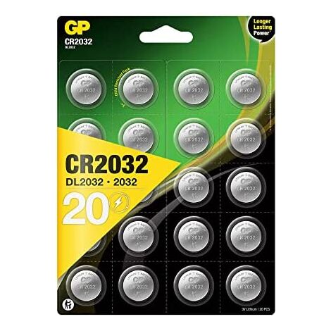 Greencell CR2032 – Pack De 5 Pilas De Botón De Litio 3V 220mAh, Larga Duración Para Relojes Y Mandos A Distancia Pila CR2032 Greencell 3V 220mAh