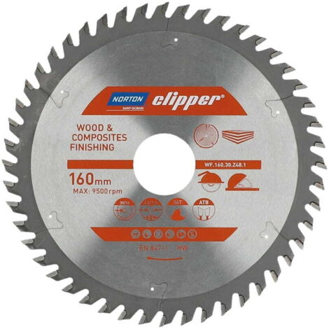 SIERRA CIRCULAR NORTON 160 mm x 3016 mm x 48 mm MADERA Y COMPUESTOS ATB 26 16