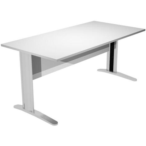 Artexport mesa escritorio presto 160 con patas de metal tablero 22mm gris