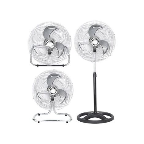 Ventilador 3 En 1 Recio Negro 70W 3 Aspas Aluminio