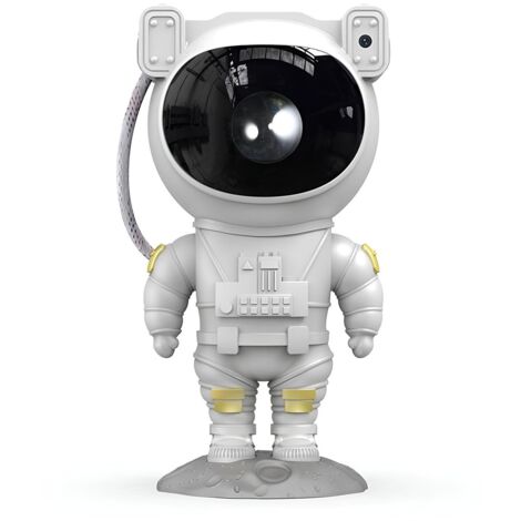 EXTRALINK Astronauta Proyector galaxy rotación 360° proyector estrellas infantil, proyector astronauta temporizador, control remoto, varios modos de visualización, proyector de estrellas luz nocturna (1/5)